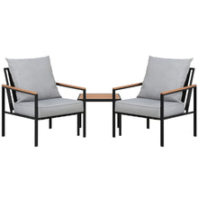 Load image into Gallery viewer, Gardeon Outdoor 3PC Bistro Lounge Setting