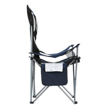 Load image into Gallery viewer, Weisshorn Folding Camping Chairs Blue & Grey Set of Two