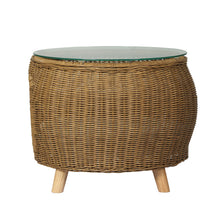 Load image into Gallery viewer, Gardeon Coffee Side Table Wicker Aluminium Desk Pet Bed Storage Outdoor Furniture