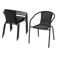 Load image into Gallery viewer, Gardeon Outdoor Dining Set 5 Piece Steel Stackable Chairs