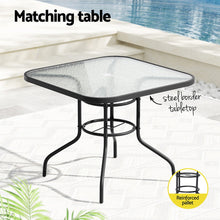 Load image into Gallery viewer, Gardeon Outdoor Dining Set 5 Piece Steel Stackable Chairs