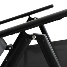 Load image into Gallery viewer, Gardeon Patio Folding Sun Lounger Aluminium Black