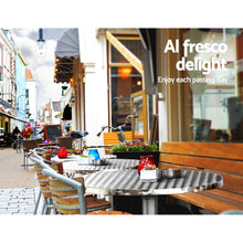 Load image into Gallery viewer, Gardeon Outdoor Bar Table Adjustable Aluminium Round 70/110cm