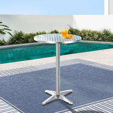 Load image into Gallery viewer, Gardeon Outdoor Bar Table Adjustable Aluminium Round 70/110cm