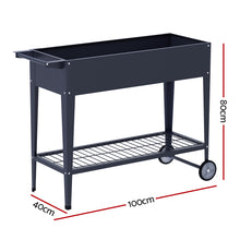 Load image into Gallery viewer, Green Fingers Garden Bed  Planter Box Raised with wheels