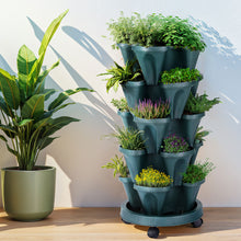 Load image into Gallery viewer, Green Fingers Garden Bed 5 Tier Vertical Garden Green