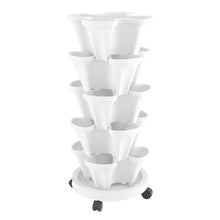 Load image into Gallery viewer, Green Fingers Garden Bed 5 Tier Vertical Garden White