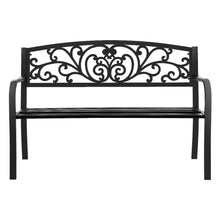 Load image into Gallery viewer, Gardeon Outdoor Garden Bench Seat Steel Classic Vintage Black
