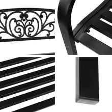 Load image into Gallery viewer, Gardeon Outdoor Garden Bench Seat Steel Classic Vintage Black