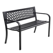 Load image into Gallery viewer, Gardeon Outdoor Garden Bench Seat Steel Black