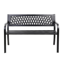 Load image into Gallery viewer, Gardeon Outdoor Garden Bench Seat Steel Black