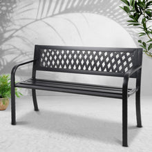 Load image into Gallery viewer, Gardeon Outdoor Garden Bench Seat Steel Black
