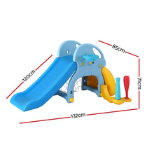 Load image into Gallery viewer, Kids Slide Set Outdoor Playground 120cm Blue