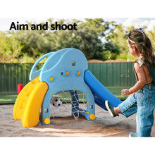 Load image into Gallery viewer, Kids Slide Set Outdoor Playground 120cm Blue
