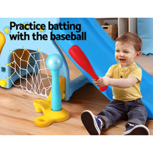 Load image into Gallery viewer, Kids Slide Set Outdoor Playground 120cm Blue