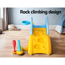 Load image into Gallery viewer, Kids Slide Set Outdoor Playground 120cm Blue