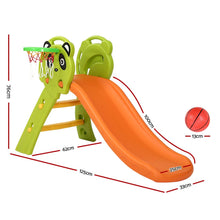 Load image into Gallery viewer, Kids Outdoor Panda Slide Set 100cm Orange & Green