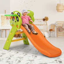 Load image into Gallery viewer, Kids Outdoor Panda Slide Set 100cm Orange & Green