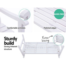 Load image into Gallery viewer, Gardeon Outdoor Garden Bench Lattice Wooden White