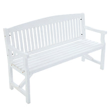 Load image into Gallery viewer, Gardeon Outdoor Garden Bench Slats Wooden White