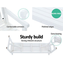 Load image into Gallery viewer, Gardeon Outdoor Garden Bench Slats Wooden White