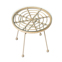 Load image into Gallery viewer, Gardeon 3PC Outdoor Bistro Set Rope Setting Chairs Table Beige