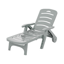 Load image into Gallery viewer, Gardeon Sun Lounger Folding Patio Grey