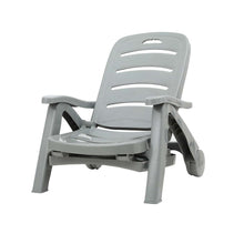 Load image into Gallery viewer, Gardeon Sun Lounger Folding Patio Grey