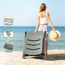 Load image into Gallery viewer, Gardeon Sun Lounger Folding Patio Grey