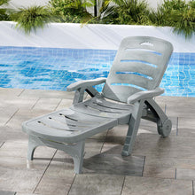 Load image into Gallery viewer, Gardeon Sun Lounger Folding Patio Grey