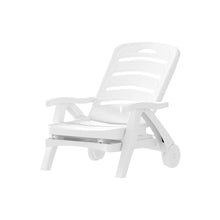 Load image into Gallery viewer, Gardeon Sun Lounger Folding Patio white