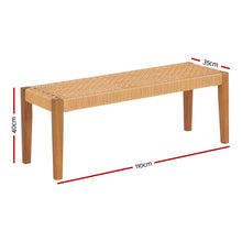 Load image into Gallery viewer, Gardeon Outdoor Rattan Garden Bench Seat  2-Seater