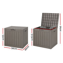 Load image into Gallery viewer, Gardeon Outdoor Storage Box 118L Lockable Grey