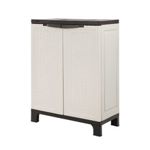 Load image into Gallery viewer, Gardeon Outdoor Storage Cabinet Box 92cm Lockable Adjustable Rattan Beige