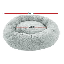 Load image into Gallery viewer, i.Pet Pet Bed Dog 90cm Large Calming Soft Plush Grey