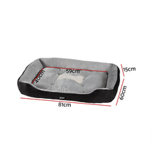 Load image into Gallery viewer, i.Pet Pet Bed Dog Calming Soft Plush Mat Washable Black