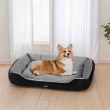 Load image into Gallery viewer, i.Pet Pet Bed Dog Calming Soft Plush Mat Washable Black