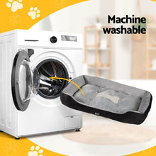 Load image into Gallery viewer, i.Pet Pet Bed Dog Calming Soft Plush Mat Washable Black