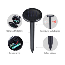 Load image into Gallery viewer, Gardeon Snake Repeller 6X Ultrasonic Solar Powered