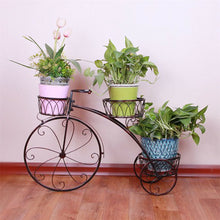Load image into Gallery viewer, Iron Bicycle Plant Stand Rack Indoor Outdoor Garden