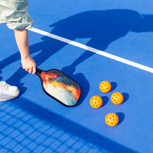 Load image into Gallery viewer, Pickleball Set with 4 Fibreglass Paddles, 6 Balls, Net, and Carry Bag