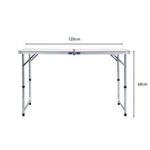 Load image into Gallery viewer, KILIROO Camping Table 120cm Silver (With 4 Chair)