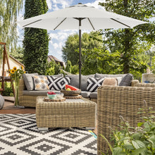 Load image into Gallery viewer, SONGMICS 2.7m Patio Outdoor Table Umbrella White