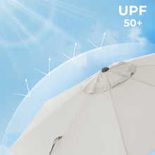 Load image into Gallery viewer, SONGMICS 2.7m Patio Outdoor Table Umbrella White