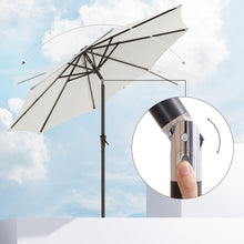 Load image into Gallery viewer, SONGMICS 2.7m Patio Outdoor Table Umbrella White