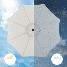 Load image into Gallery viewer, SONGMICS 2.7m Patio Outdoor Table Umbrella White