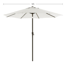 Load image into Gallery viewer, SONGMICS 2.7m Patio Outdoor Table Umbrella White