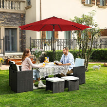 Load image into Gallery viewer, SONGMICS 2.7m Patio Outdoor Table Umbrella Red