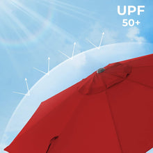 Load image into Gallery viewer, SONGMICS 2.7m Patio Outdoor Table Umbrella Red