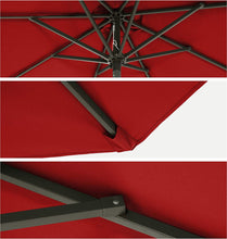Load image into Gallery viewer, SONGMICS 2.7m Patio Outdoor Table Umbrella Red